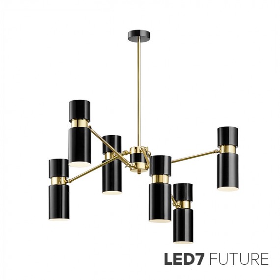 Loft Industry Modern - Spyder Tube Chandelier